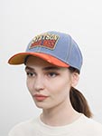 Бейсболка STETSON арт. 7721145 BASEBALL CAP SINCE 1865 VINTAGE DISTRESSED (голубой / оранжевый)
